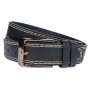 Curea barbati, eleganta, latime 3.7cm, Negru, piele eco - CK134N